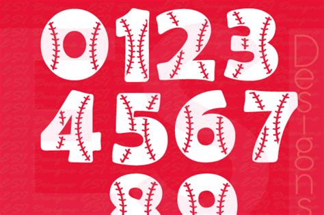 Printable Baseball Numbers